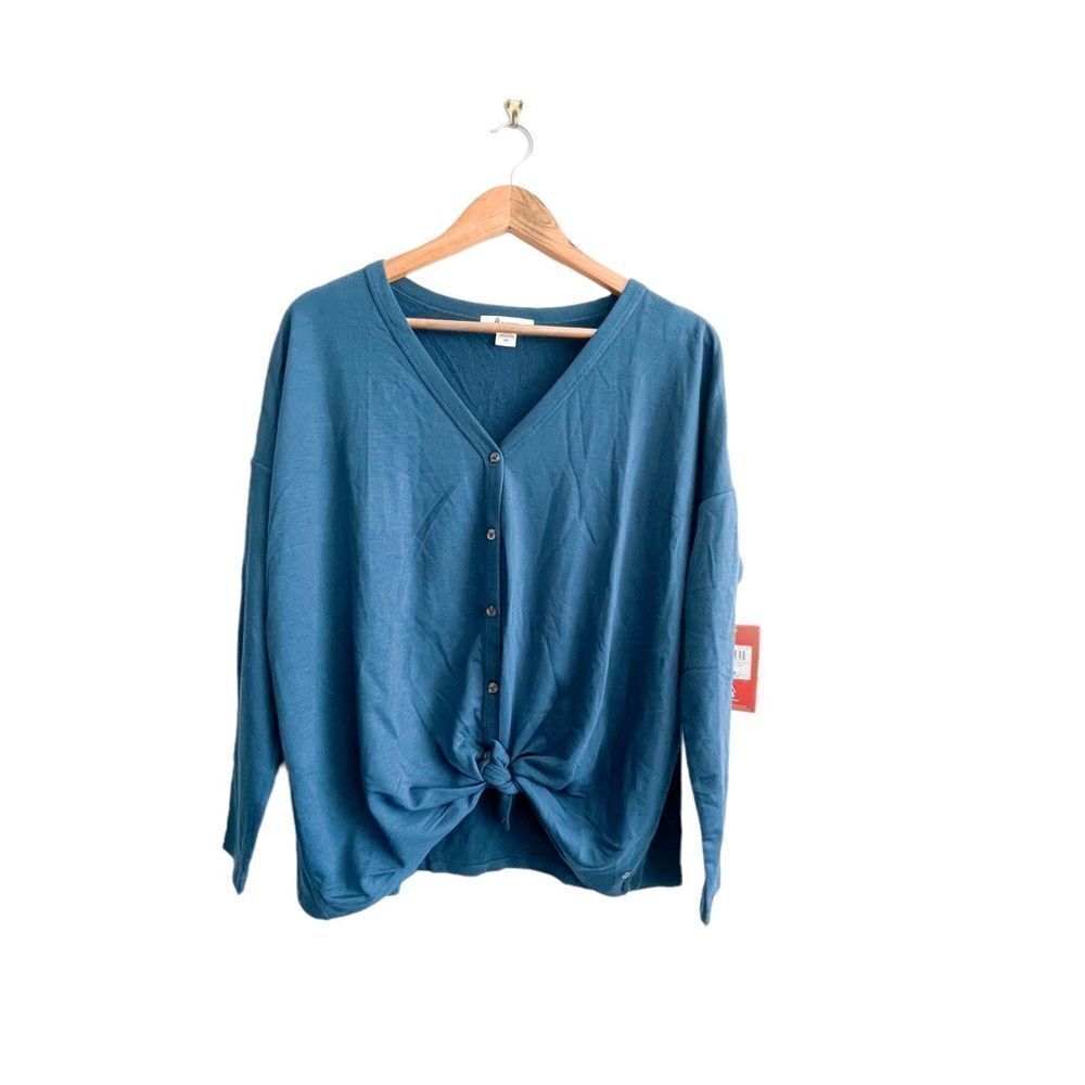 Ripzone Cardigan Vista Knit Button Legion Blue Long Sleeve Sweater Women's S NWT